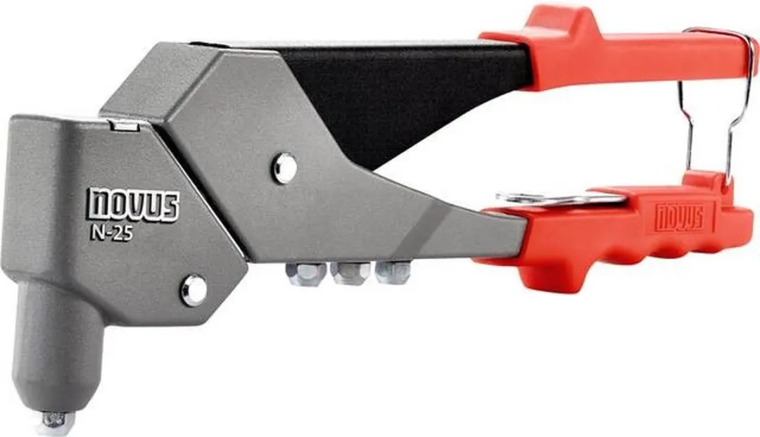 Novus Popnagel Pistool N-25 Vario - Grijs & Rood