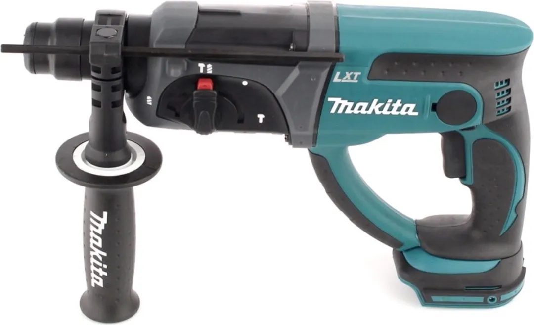 Makita DHR 202 RTJ 18V Combihamer SDS-Plus - 2x 5.0Ah accu + lader + 17-delige boor- en beitelset
