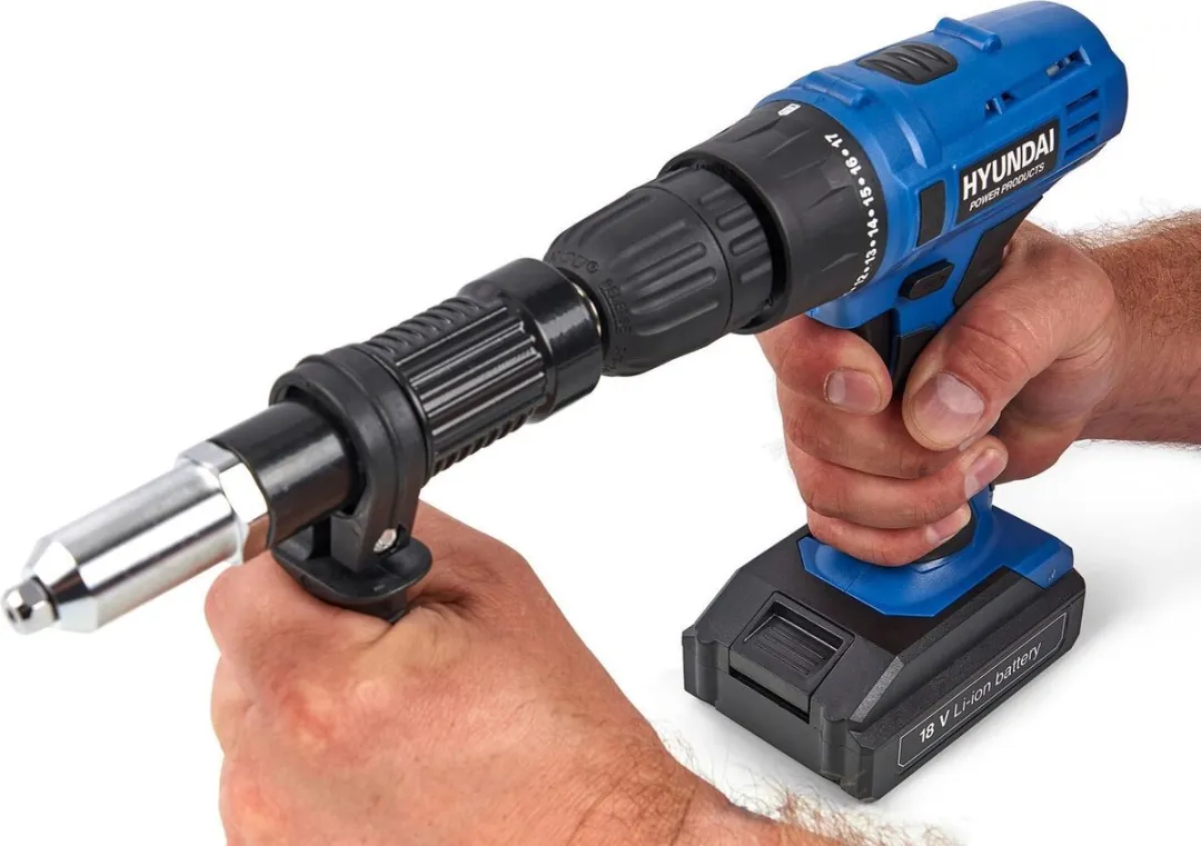 HBM Popnageltang voor Accuboormachine - Zwart