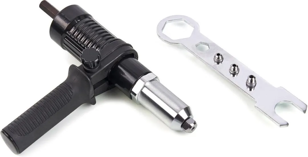 HBM Popnageltang voor Accuboormachine - Zwart