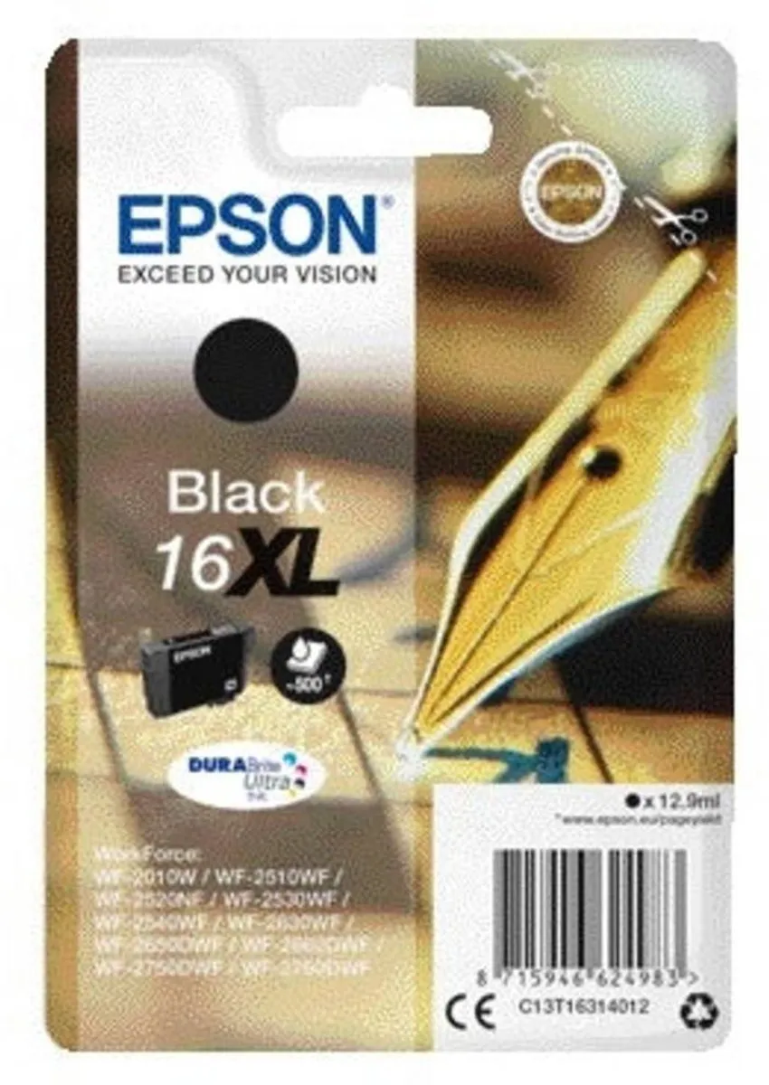 Epson 16XL Inktcartridge C13T16314010 - Zwart