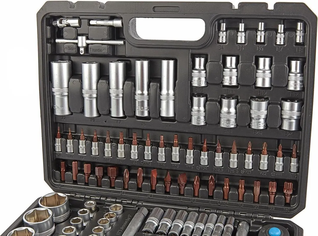 HBM Machines 108-delige Doppenset - 108 Stuks - Zwart