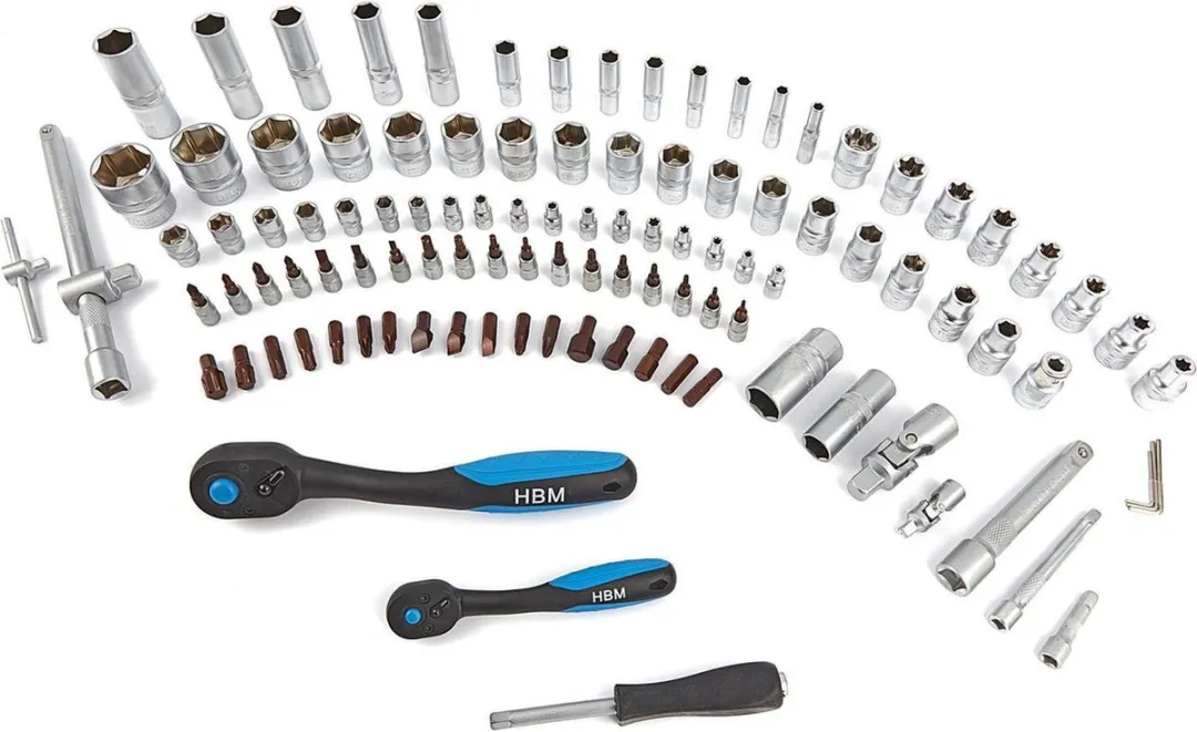 HBM Machines 108-delige Doppenset - 108 Stuks - Zwart - afbeelding 6 van 6