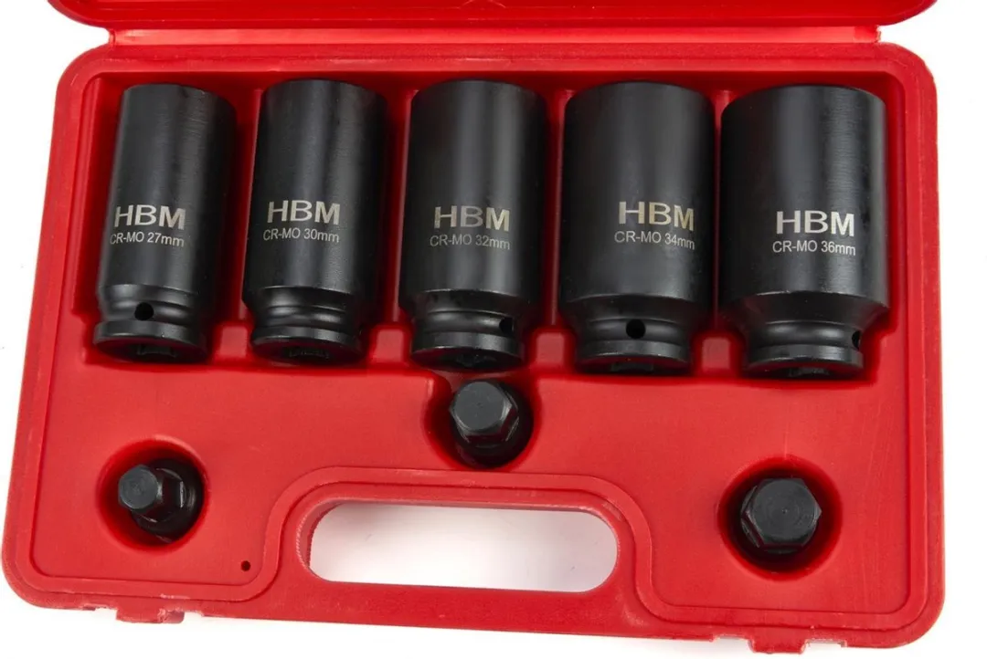HBM Machines 8-delige Aandrijfas Doppenset 1/2"