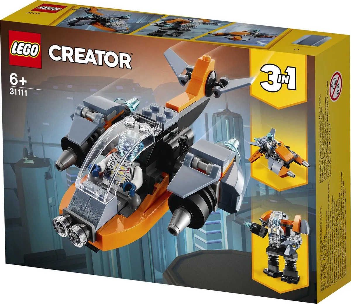 LEGO Creator Cyber Drone 31111 - 564 Stukken - afbeelding 5 van 6