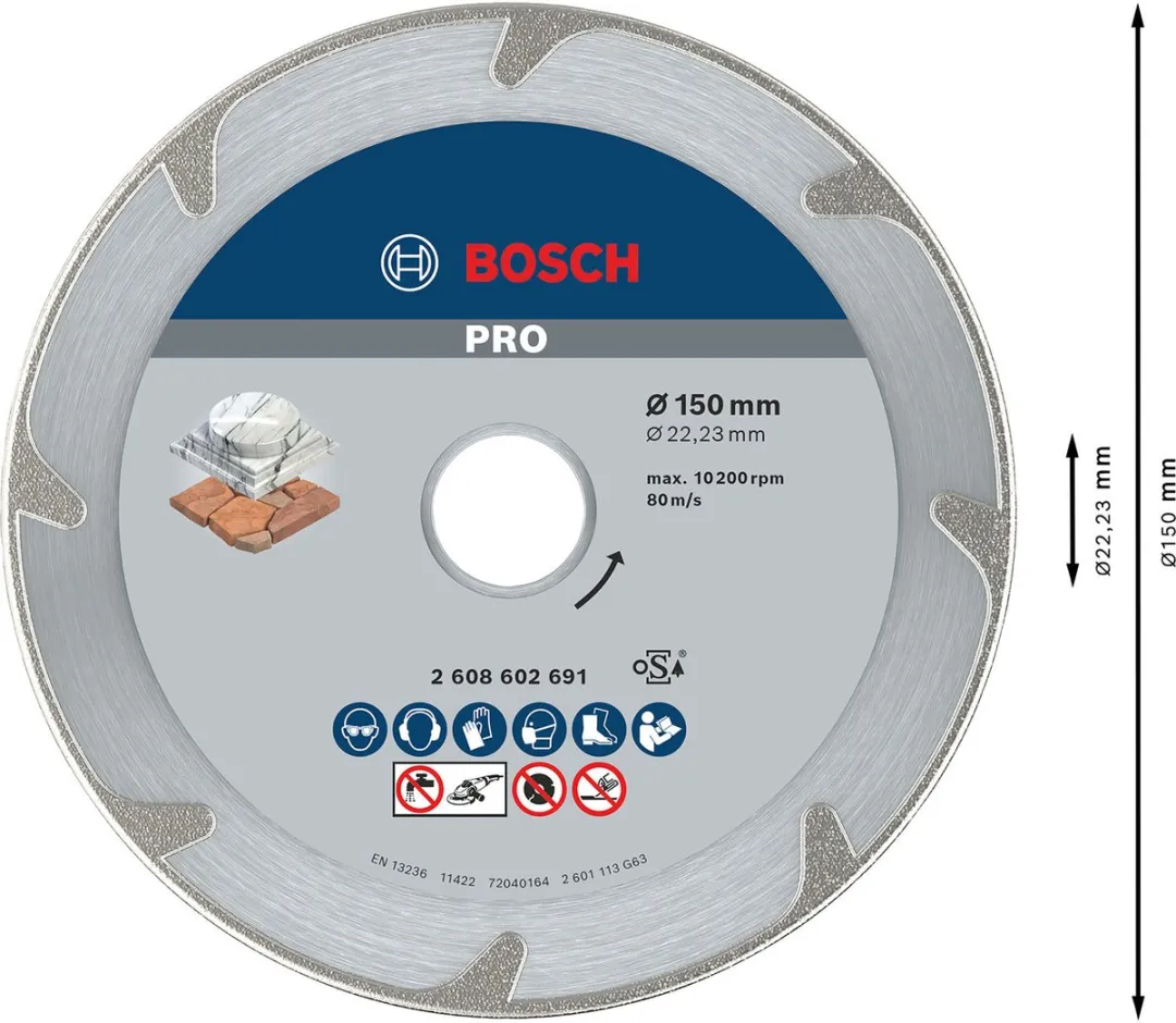 Bosch Professional Diamantschijf Best Marble 150/22,23