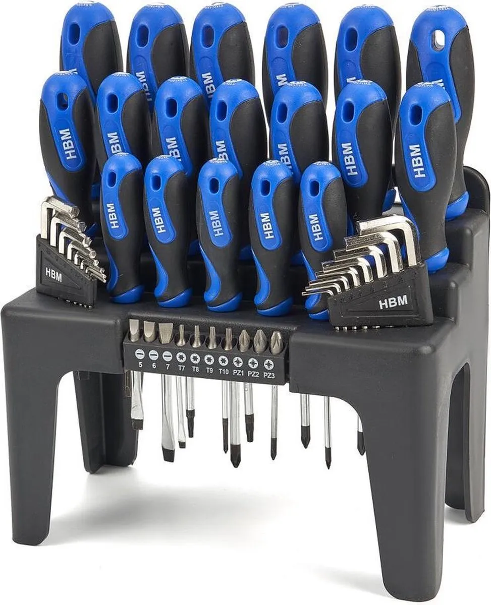 HBM Profi 44-delig Soft Grip Schroevendraaierset
