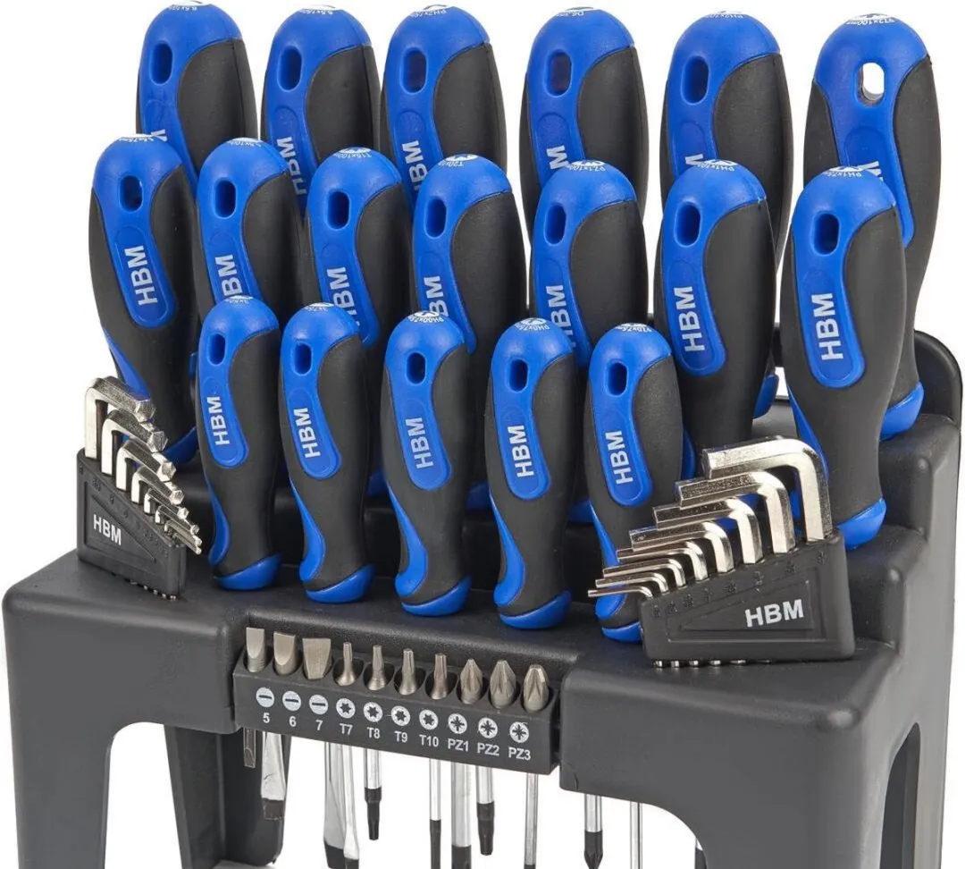HBM Profi 44-delig Soft Grip Schroevendraaierset - 44 Stuks