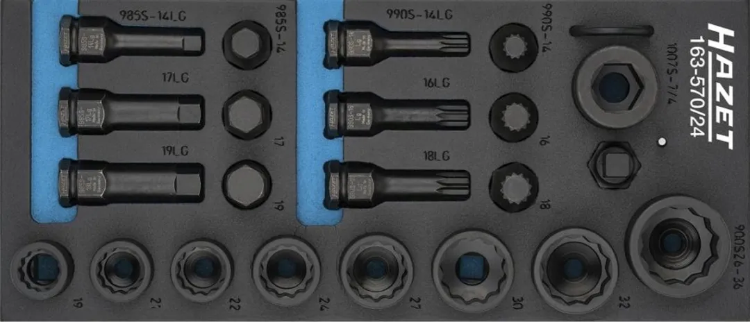 Hazet 24-delige Slagdoppenmodule 1/2"