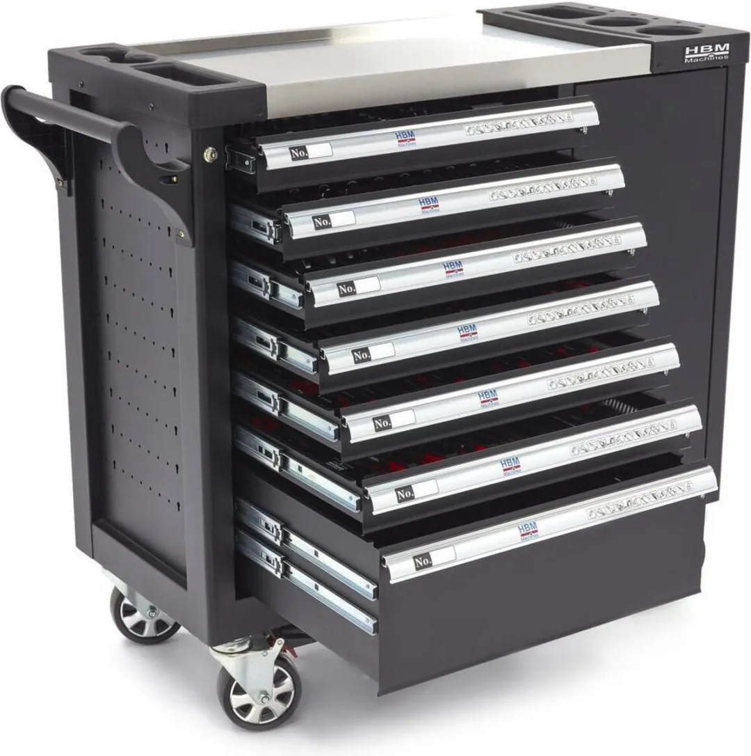 HBM Machines 274-delige XL Premium Gereedschapswagen