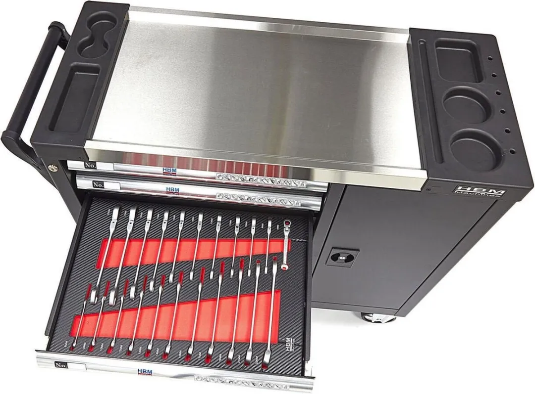 HBM Machines 274-delige XL Premium Gereedschapswagen - 274 Stuks - Zwart