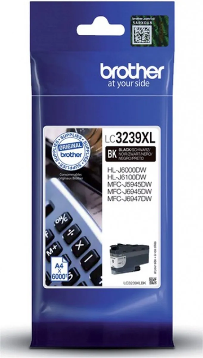 Brother LC-3239XLBK XL Cartridge - Zwart