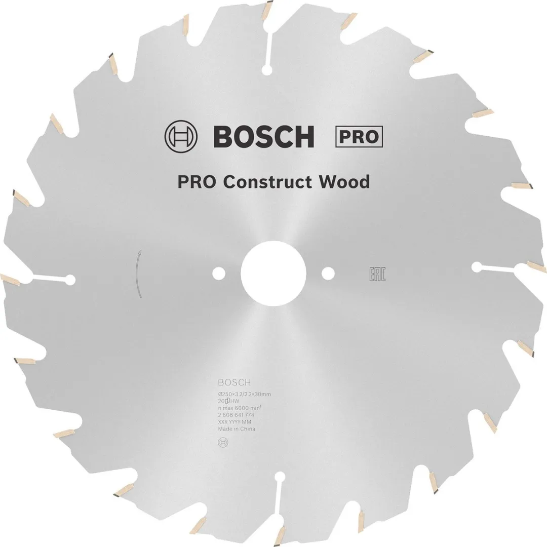 Bosch Professional Cirkelzaagblad Construct Wood 250mm