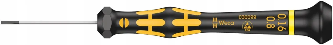 Wera 05030099001 A ESD Kraftform Micro Zaagsnede-Schroevendraaier 0,16x0,8x40mm
