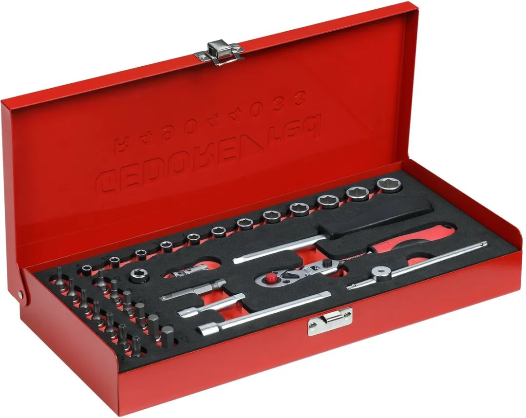 Gedore Red Dopsleutelset 1/4" 33-delig