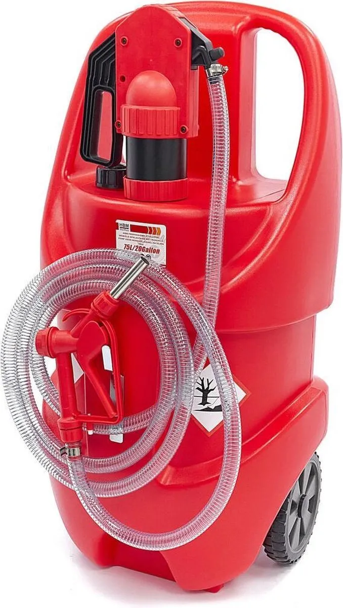HBM machines 75L Mobiele Opslagtank