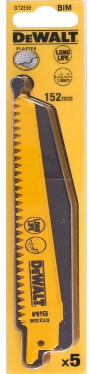 DeWalt DT2356-QZ Reciprozaagblad - Hout/Metaal/Kunststof
