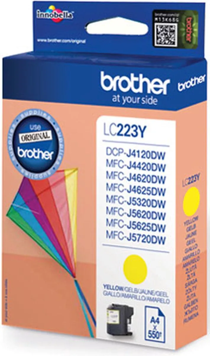 Brother LC-223YBP Inktcartridge - Geel