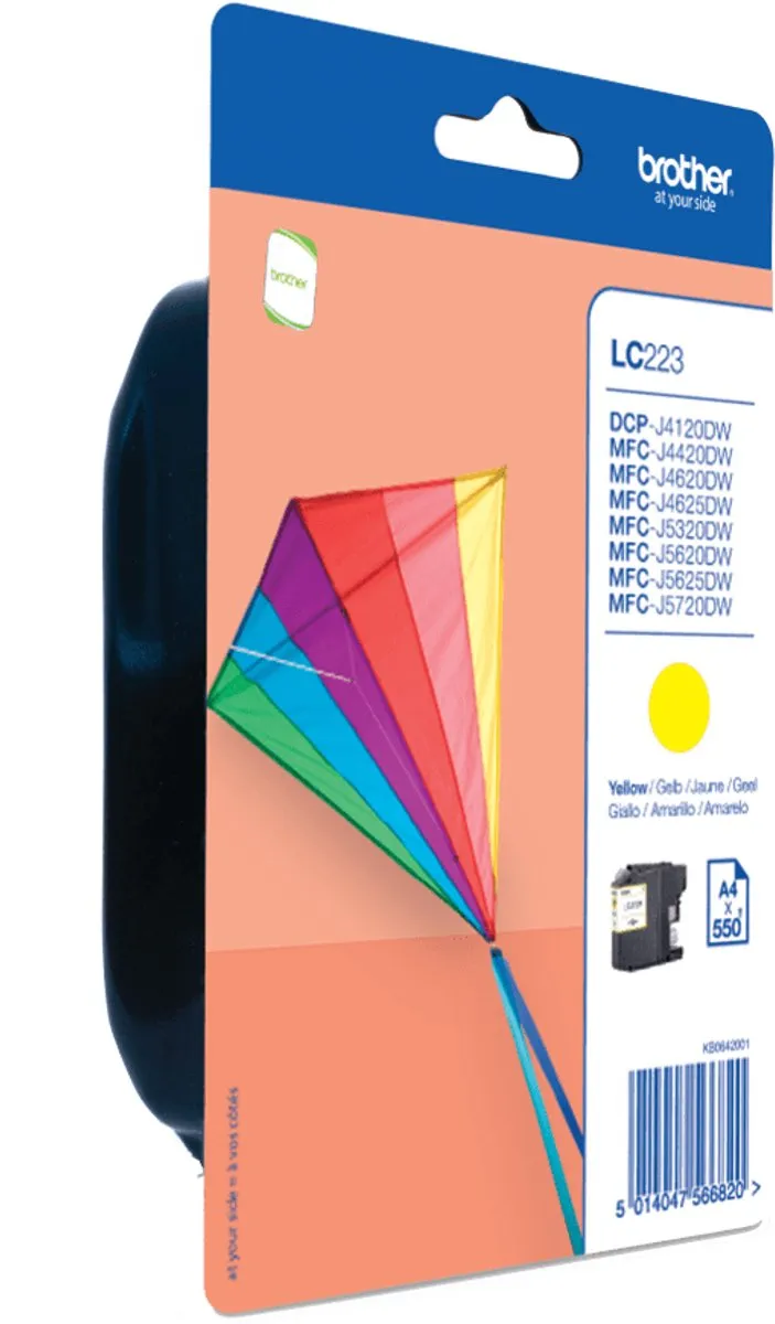 Brother LC-223YBP Inktcartridge - Geel