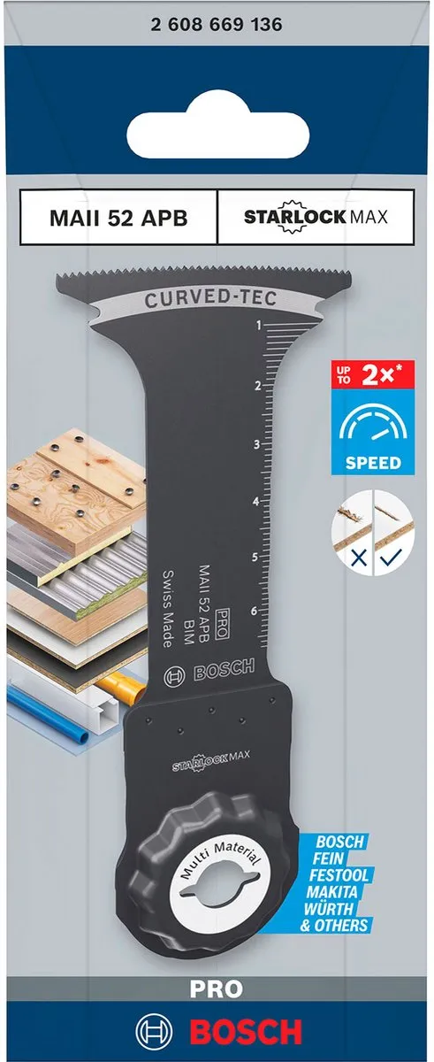 Bosch Professional MAII 52 APB Multifunctioneel Zaagblad Starlock Max