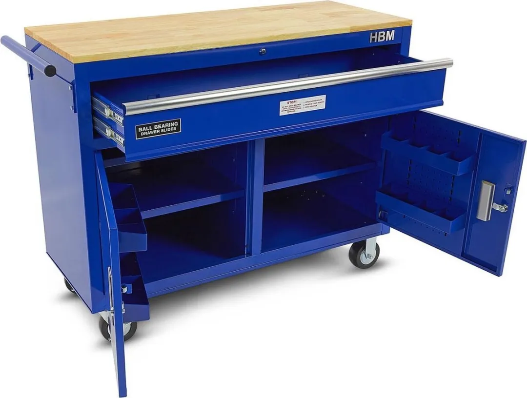 HBM Machines Verrijdbare Gereedschapswagen 117cm - Blauw