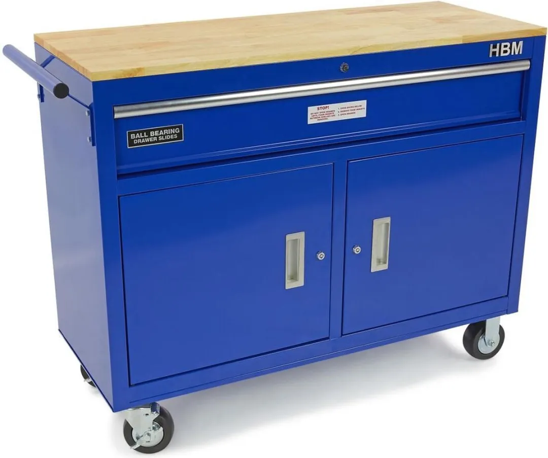 HBM Machines Verrijdbare Gereedschapswagen 117cm - Blauw