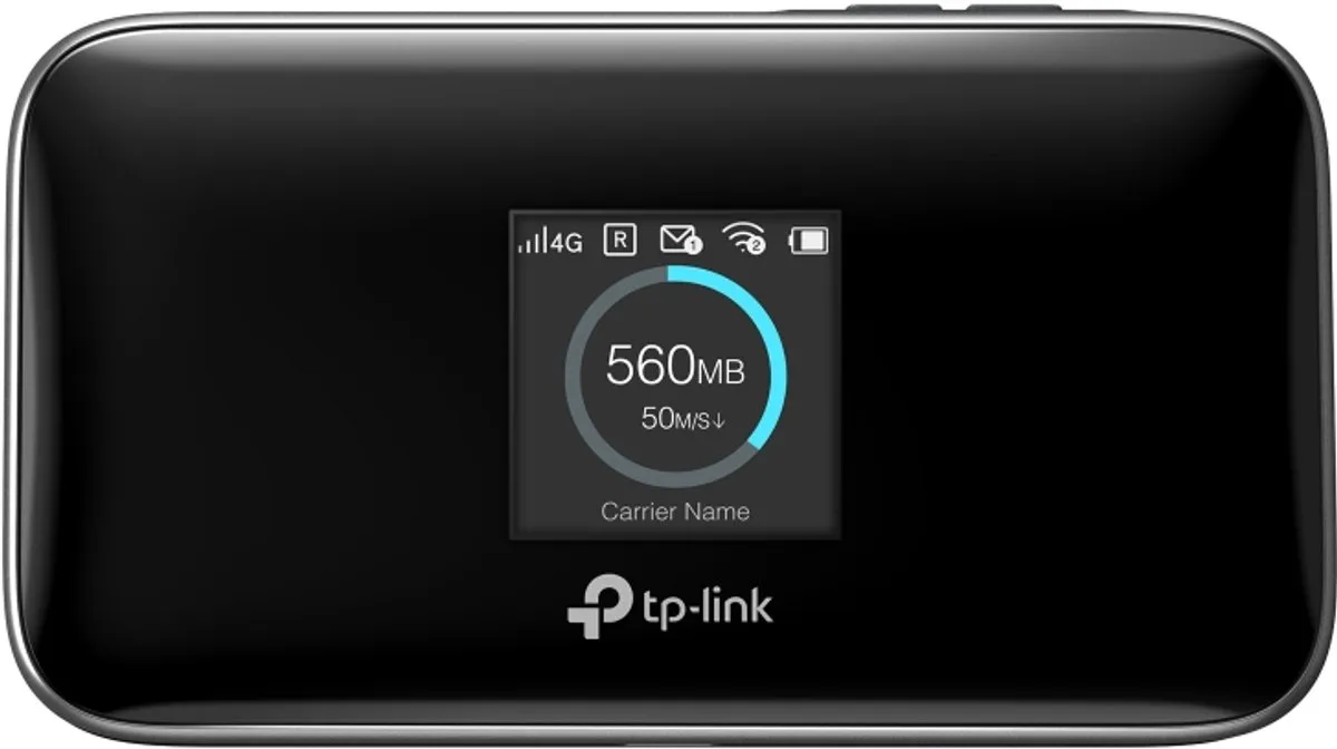TP-Link M7450 MiFi Router - Dual-Band - Zwart