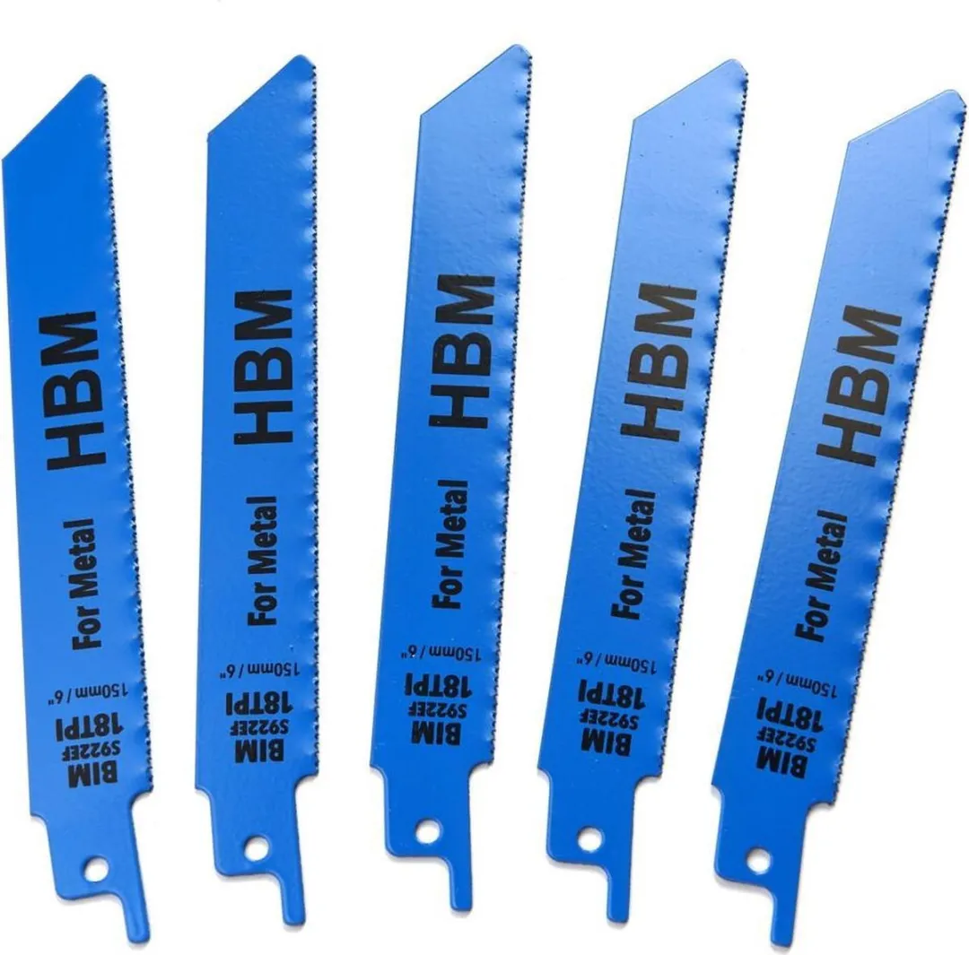 HBM 150mm 18 TPI Reciprozaagbladen Set