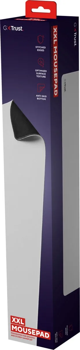 Trust GXT 759W XXL Gaming Muismat 900x400mm - Wit - afbeelding 6 van 6