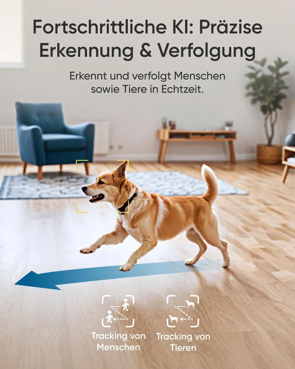 eufy Security Indoor Camera E30 - 4K - Zwart - afbeelding 2 van 6