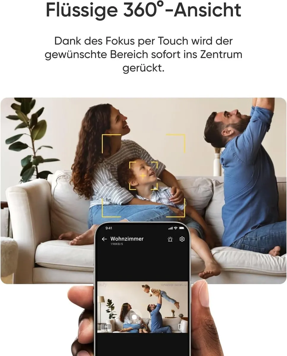 eufy Security Indoor Camera E30 - 4K - Zwart - afbeelding 4 van 6