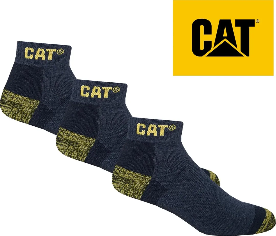 Caterpillar Sneaker Werksokken 39-42 - 3 Paar - Grijs