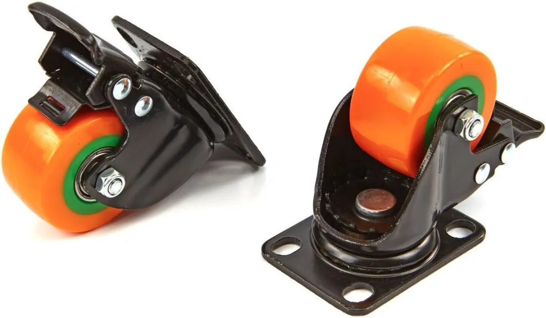 HBM Profi 50mm Zwenkwiel met Voetplaat