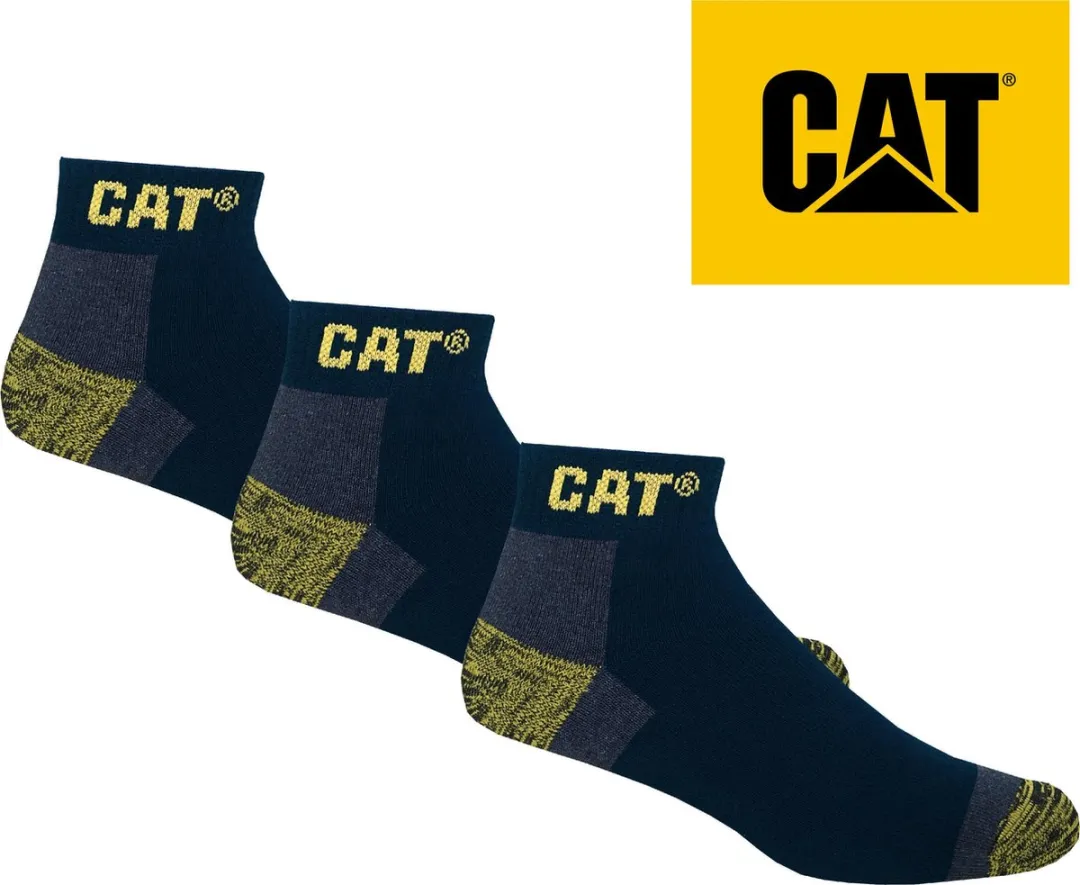 Caterpillar Navy Sneaker Werksokken - 3 Paar