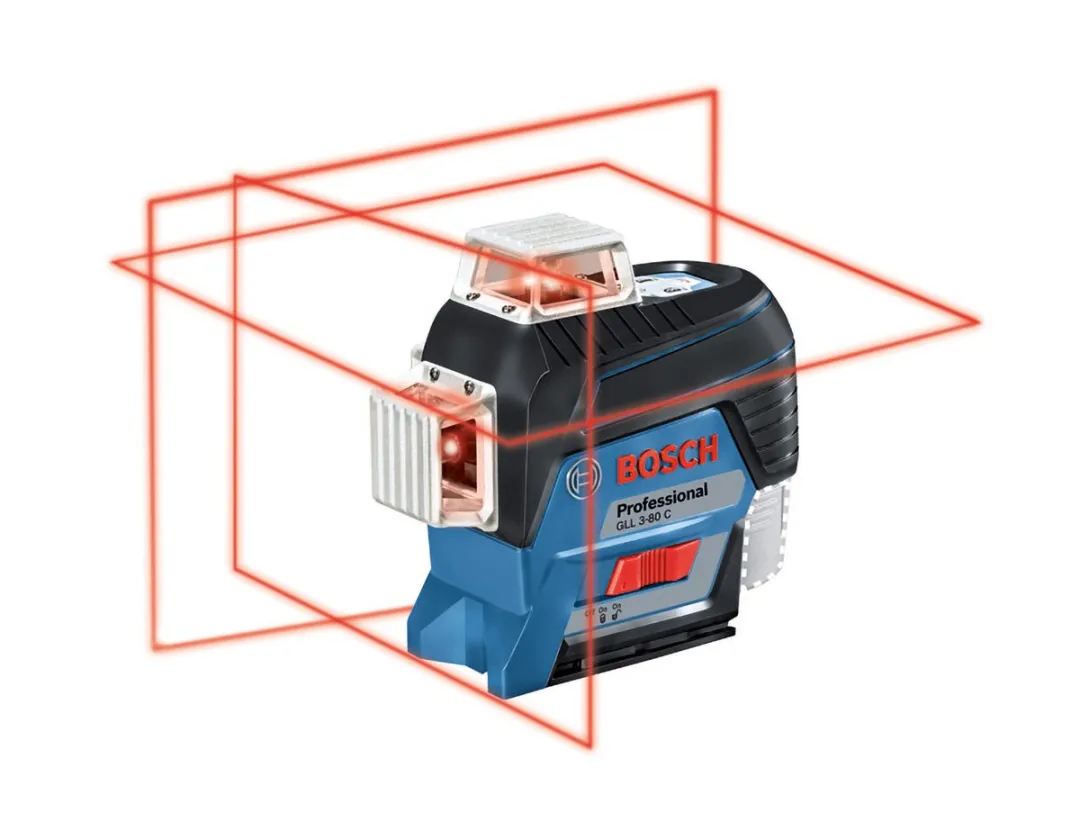 Bosch Professional GLL 3-80 C Accu Kruislijnlaser - Rood - afbeelding 2 van 6
