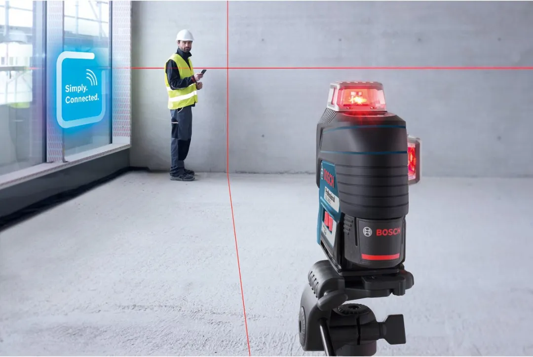 Bosch Professional GLL 3-80 C Accu Kruislijnlaser - Rood - afbeelding 4 van 6