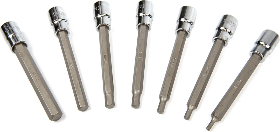 HBM Machines 3/8" Profi Inbus Doppenset 3-10mm - 7-delig - Blauw