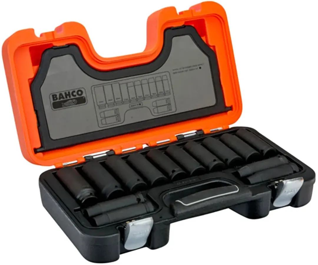 Bahco 1/2" Slagdoppenset 14-delig - Oranje