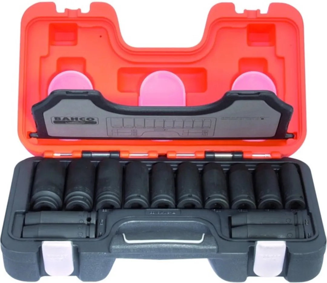 Bahco 1/2" Slagdoppenset 14-delig - Oranje