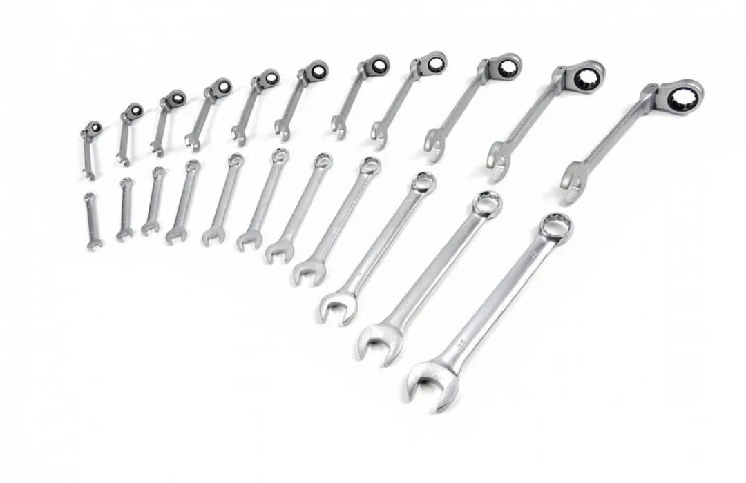 HBM Machines 22-delige Ring Ratel Steeksleutelset 8-22mm - 22 Stuks - Zwart