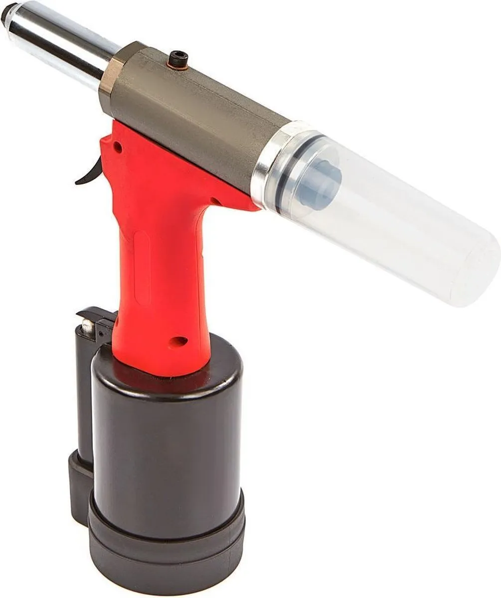 HBM Pneumatische Popnageltang 3.2-6.4mm - Grijs/Zwart/Rood - afbeelding 6 van 6