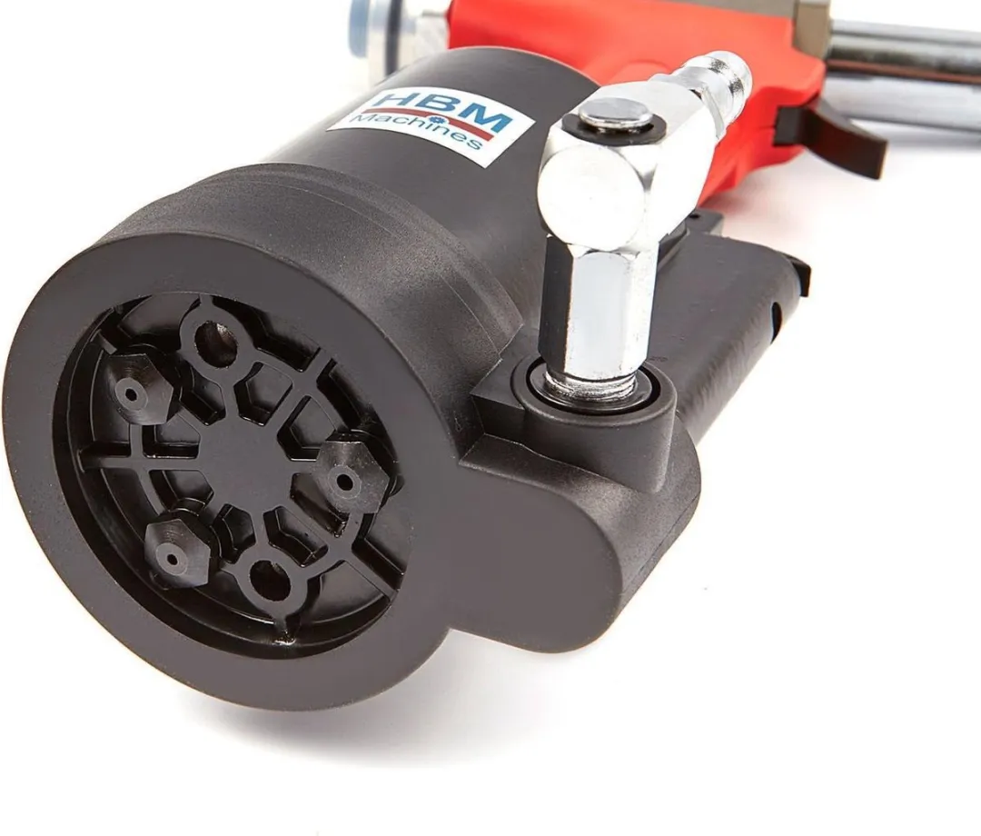 HBM Pneumatische Popnageltang 3.2-6.4mm - Grijs/Zwart/Rood