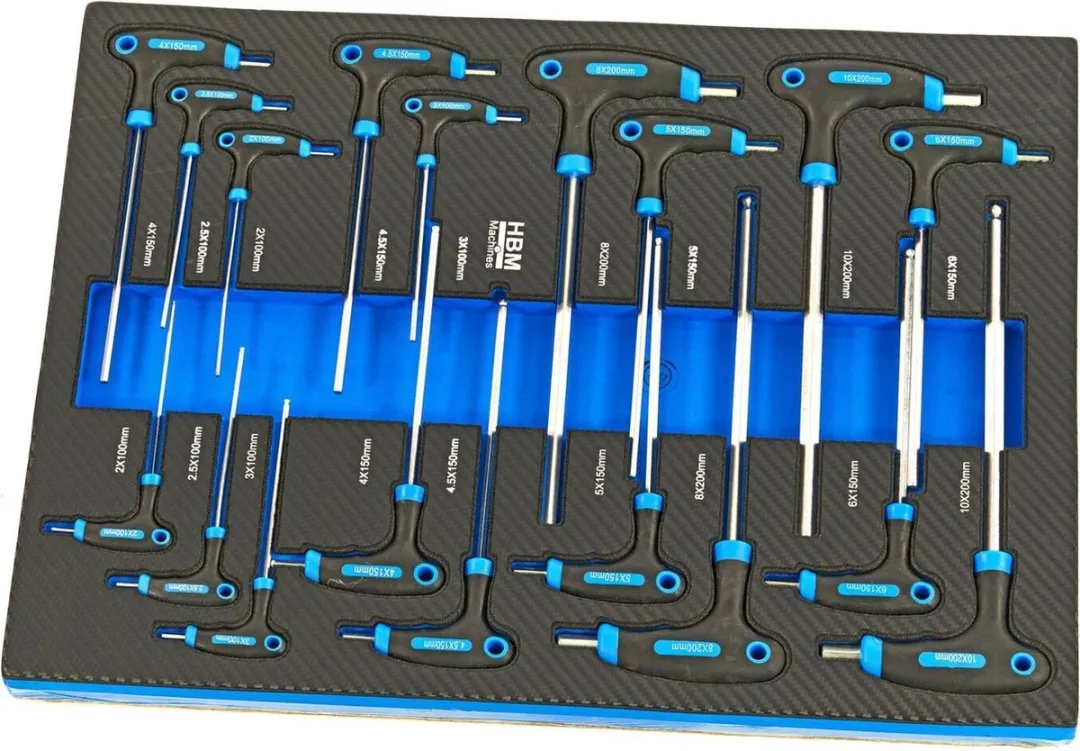 HBM Machines Premium Gereedschapsvulling 245-delig - Blauw/Zwart