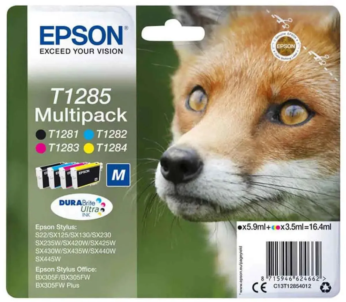 Epson T1285 Inktcartridge CMYK C13T12854010 - 16.4ml