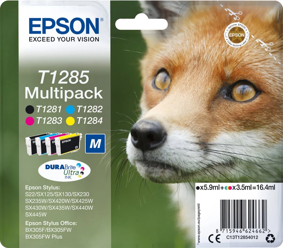 Epson T1285 Inktcartridge CMYK C13T12854010