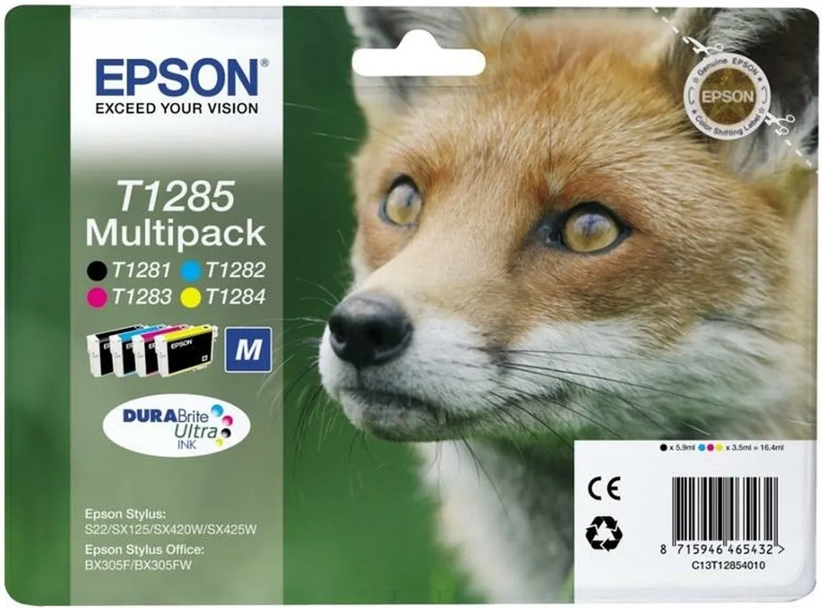 Epson T1285 Inktcartridge CMYK C13T12854010 - 16.4ml