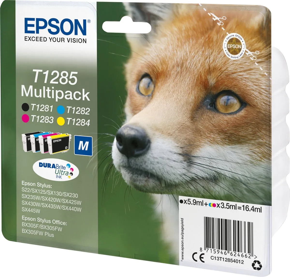 Epson T1285 Inktcartridge CMYK C13T12854010 - 16.4ml