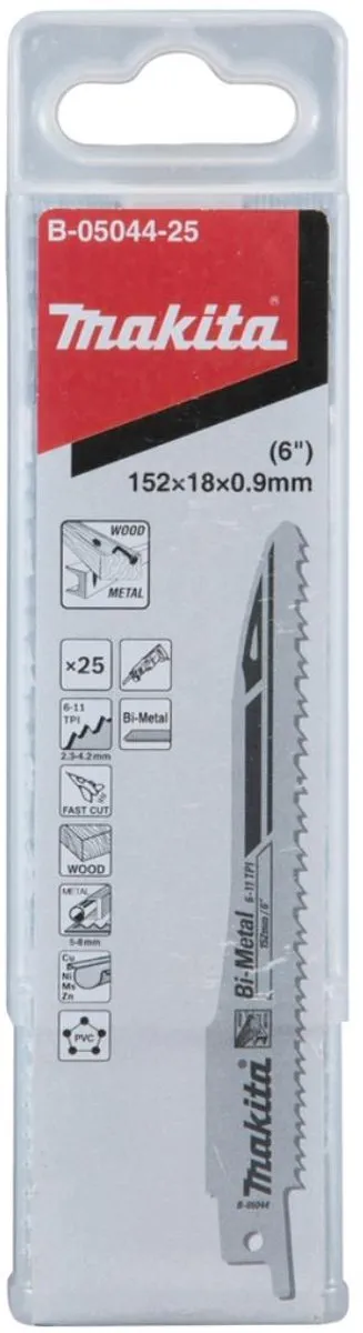 Makita SA345XF Reciprozaag 25 Stuks
