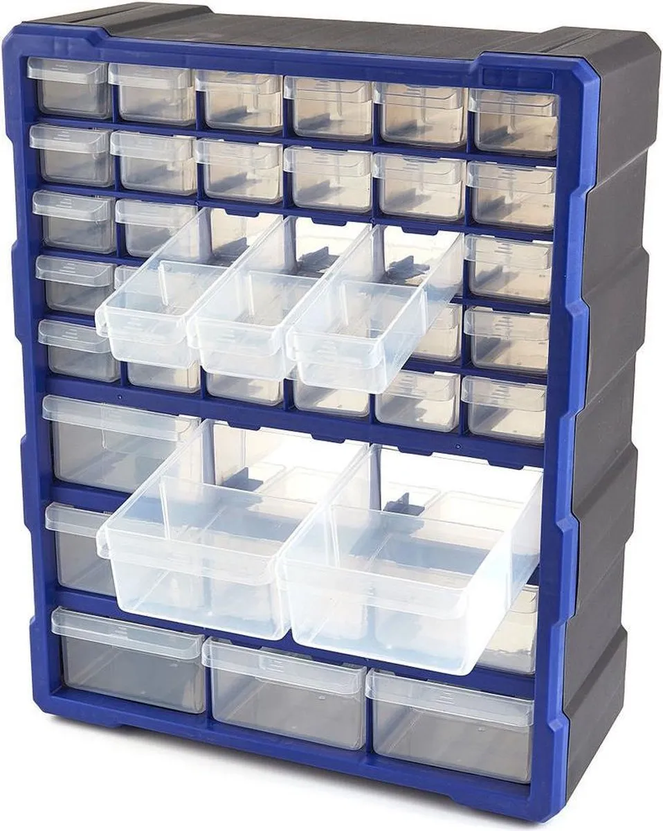 HBM Machines 39 Ladenkast - 39 Lades - Blauw