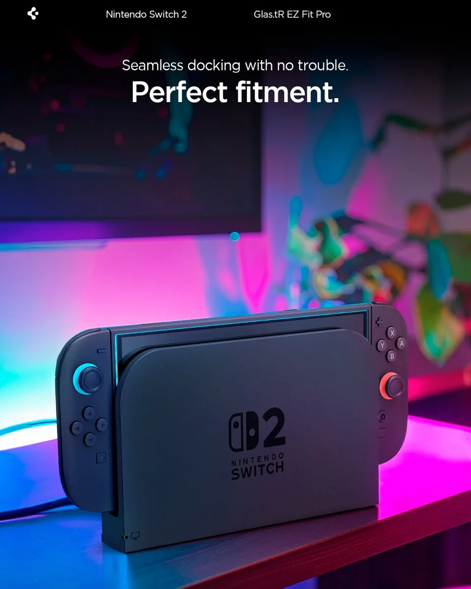 Spigen Glass tR EZ Fit Pro 2-pack - Nintendo Switch 2